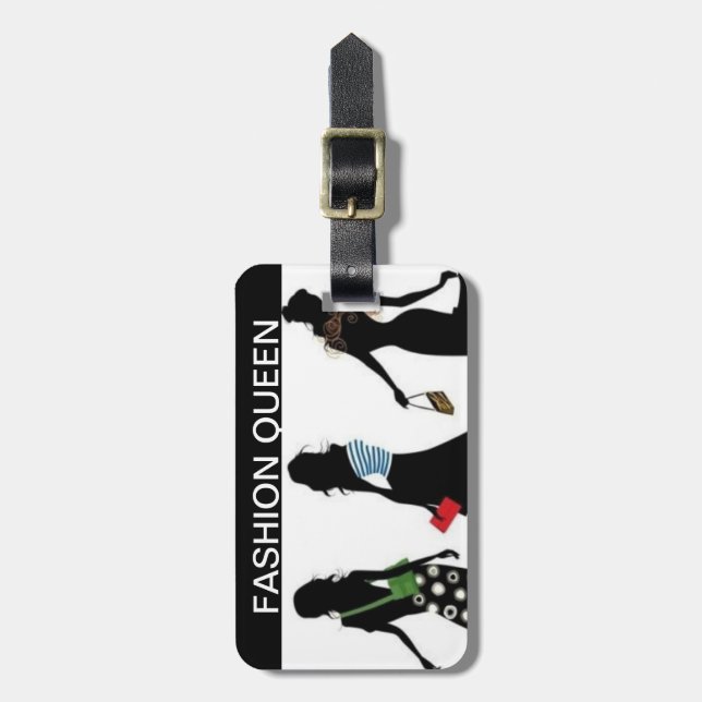 ETIQUETA DE BAGAGEM COLEÇÃO DA RAINHA DA COMPRA (Frente Vertical)