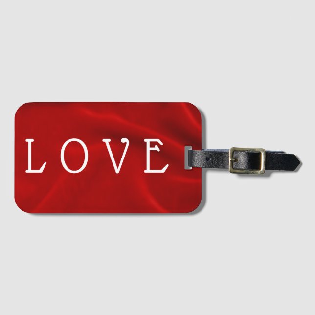 Etiqueta De Bagagem Coleção de Bagagens Presente de Amor (Frente Horizontal)