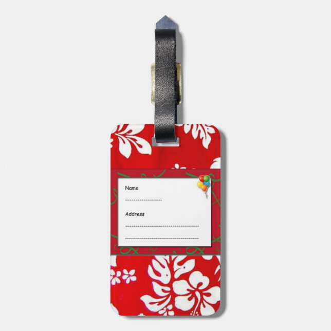 ETIQUETA DE BAGAGEM COLEÇÃO HAWAII ALOHA (Traseira Vertical)