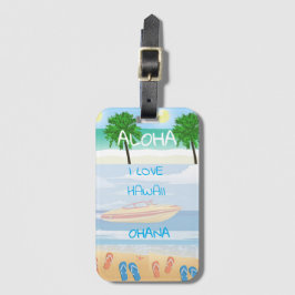 Etiqueta De Bagagem Coleção Hawaii Aloha -