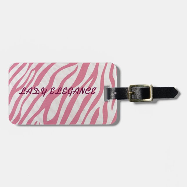 ETIQUETA DE BAGAGEM COLEÇÃO LADY ELEGANCE (Frente Horizontal)