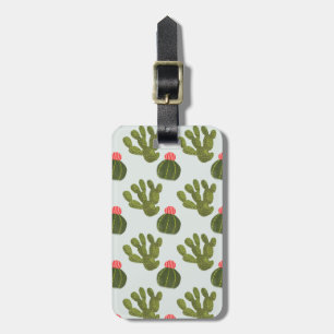 Etiqueta De Bagagem Coleção Llamarama Padrão de Cactus Cute