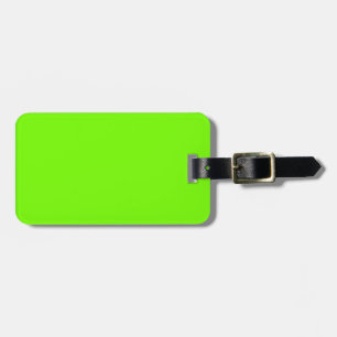 Etiqueta De Bagagem Coleção Retro Fluoro Limão-Verde