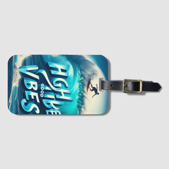 Etiqueta De Bagagem Coleção Waves & Wanderlust (Frente Horizontal)