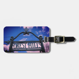 Etiqueta De Bagagem Colinas de Florestas, Queens, Praça NYC