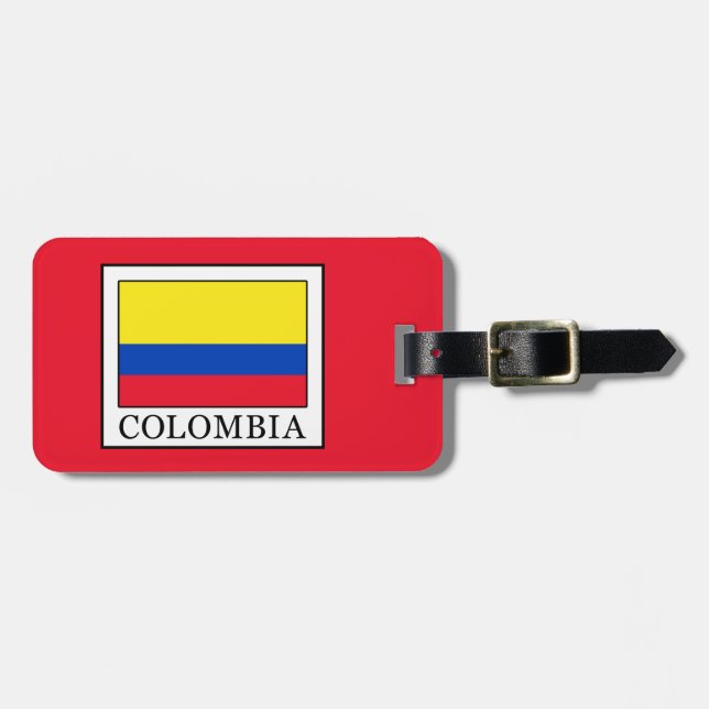 Etiqueta De Bagagem Colômbia (Frente Horizontal)