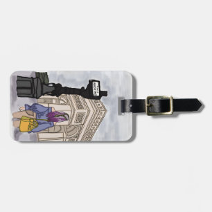 Etiqueta De Bagagem Coloque Charles de Gaulle Paris.