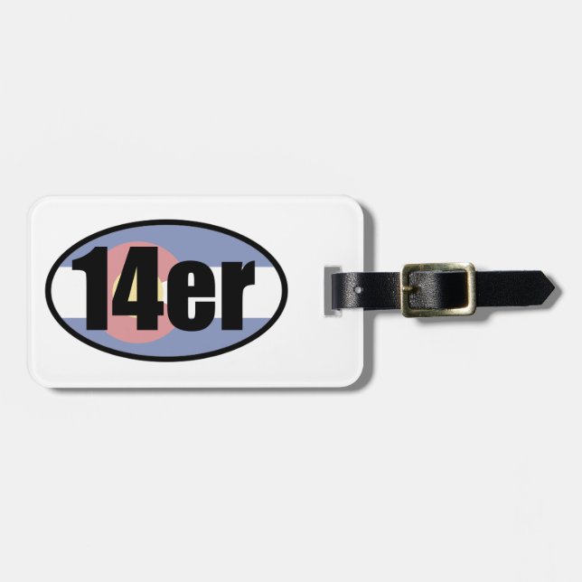 Etiqueta De Bagagem Colorado 14ers (Frente Horizontal)