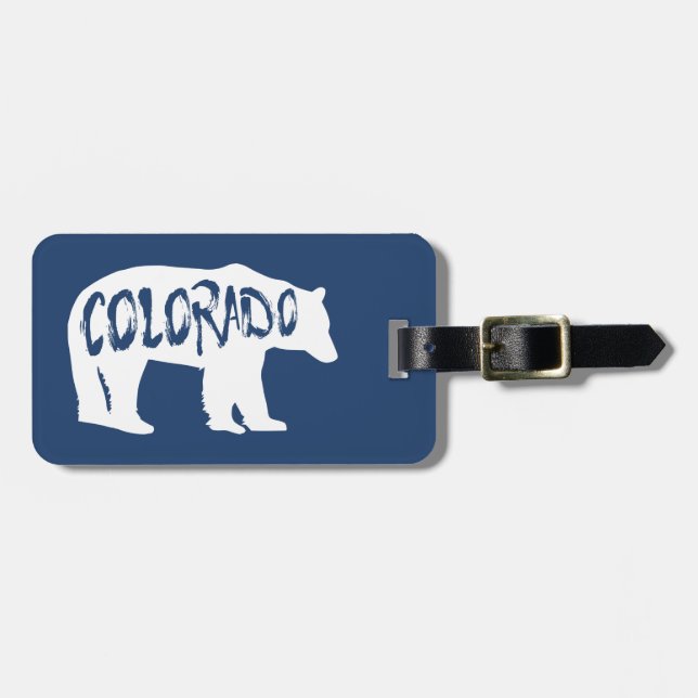 Etiqueta De Bagagem Colorado Bear (Frente Horizontal)