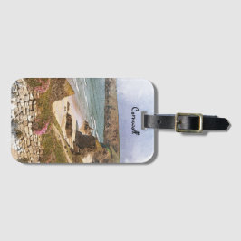 Etiqueta De Bagagem Colorful Cornwall England Coastal Scenery