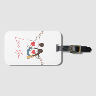 Etiqueta De Bagagem Colorful Illustrated Luggage Tag