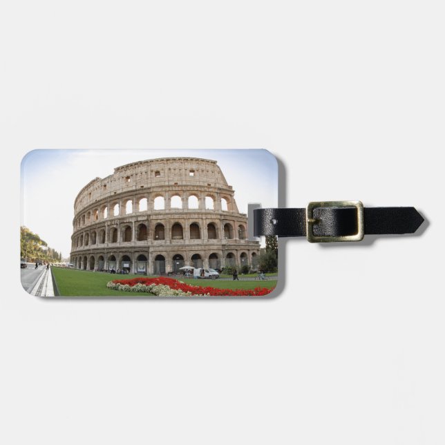 Etiqueta De Bagagem Colosseum romano (Frente Horizontal)