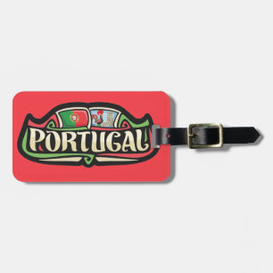 Etiqueta de bagagem com decalque Vintage Portugal
