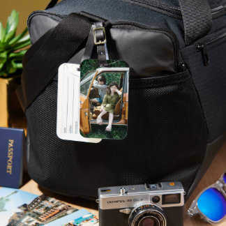 Etiqueta de Bagagem com Foto Personalizada de Cria