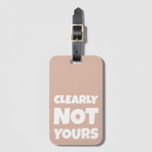 Etiqueta de Bagagem com Na moda Neutro