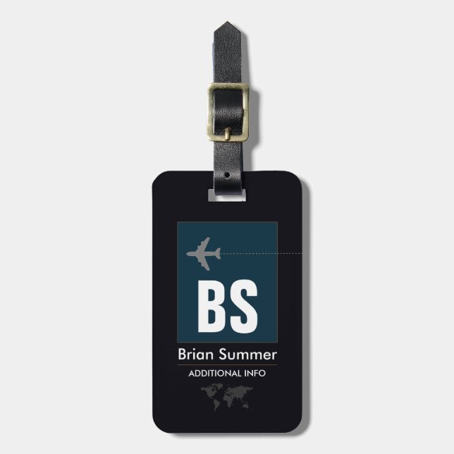 Etiqueta de bagagem com nome para identificar Bols (Frente Vertical)