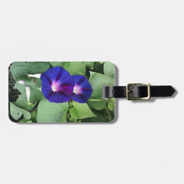 Etiqueta de Bagagem com Precinta de Couro (Frente Horizontal)