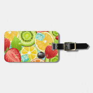 Etiqueta De Bagagem Combinação de frutas
