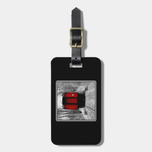 Etiqueta De Bagagem Comboio ferroviário Black and Red Heritage