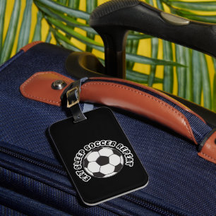 Etiqueta De Bagagem comer dormir futebol repetir