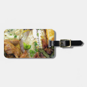 Etiqueta De Bagagem Comida para reflexão