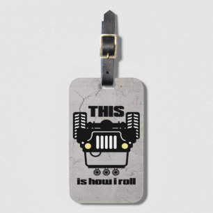 Etiqueta De Bagagem Como eu rolo 4x4 fora de estrada balançam o