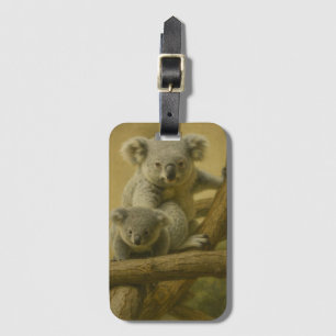 Etiqueta De Bagagem Companheiros Koala - Impressão de Arte de Vida Sel