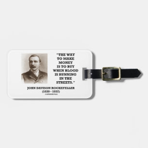 Etiqueta De Bagagem Comprar de Rockefeller quando o sangue funcionar