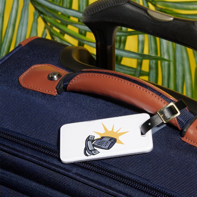 Etiqueta De Bagagem Comunicações de telefone (Criador carregado)