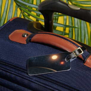 Etiqueta De Bagagem Conceito do artista Ilustrando Kepler-16b.