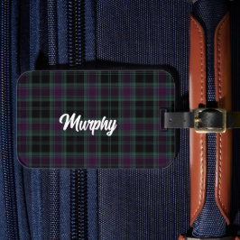Etiqueta De Bagagem Condado Irlandês Carlow Tartan Personalizado