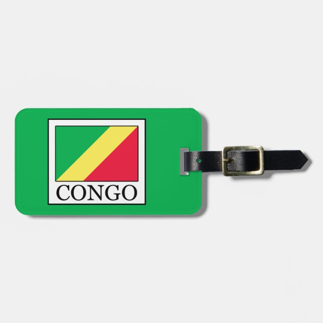 Etiqueta De Bagagem Congo (Frente Horizontal)