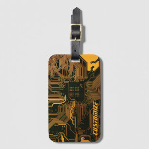 Etiqueta De Bagagem Conselho de Circuito Laranja de PCBs Personalizado