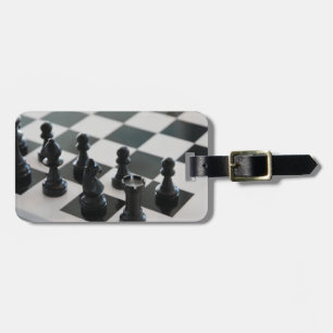 Etiqueta De Bagagem Conselho de xadrez e Etiqueta de bagagens