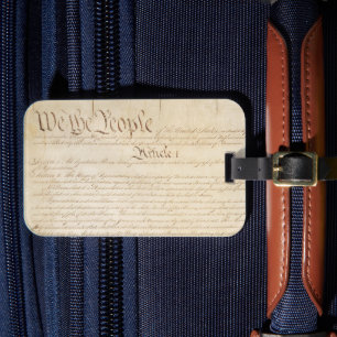 Etiqueta De Bagagem Constituição dos Estados Unidos, Nós as Pessoas