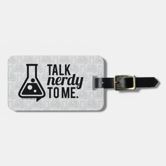 Etiqueta De Bagagem Conversa Nerdy (Frente Horizontal)
