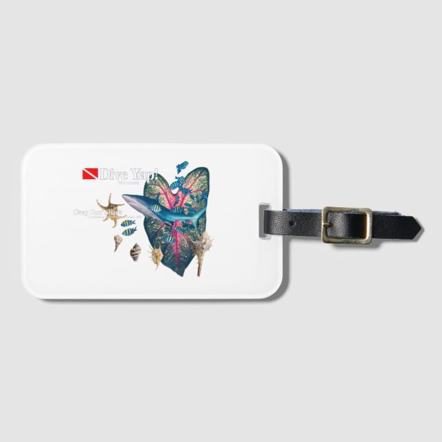 Etiqueta De Bagagem Convite tropical (Frente Horizontal)