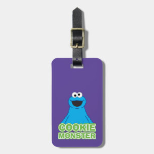 Etiqueta De Bagagem Cookie Monster Character Art