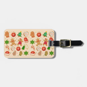 Etiqueta De Bagagem Cookies de Natal