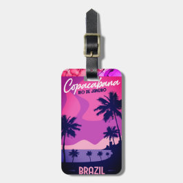 Etiqueta De Bagagem Copacabana Beach, Rio De Janeiro Luggage Tag