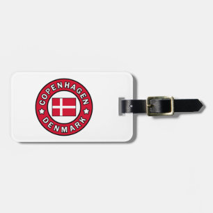 Etiqueta De Bagagem Copenhaga Dinamarca