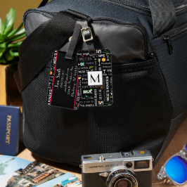 Etiqueta De Bagagem Coquetéis Retro