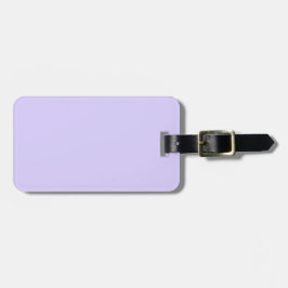 Etiqueta De Bagagem Cor Sólida Lilac do Pastel | Clássico | Elegante