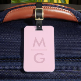 Etiqueta De Bagagem Cor Sólida Luz Macia Pastel Rosa Orquídea