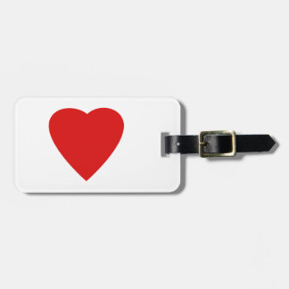 Etiqueta De Bagagem Coração vermelho do amor