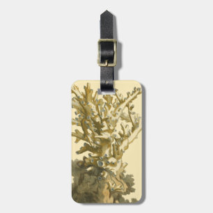 Etiqueta De Bagagem Coral pelo Mar