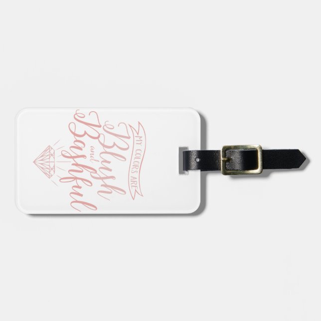 Etiqueta De Bagagem Core e bashful (Frente Horizontal)