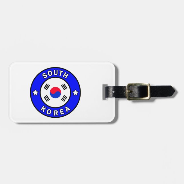 Etiqueta De Bagagem Coreia do Sul (Frente Horizontal)