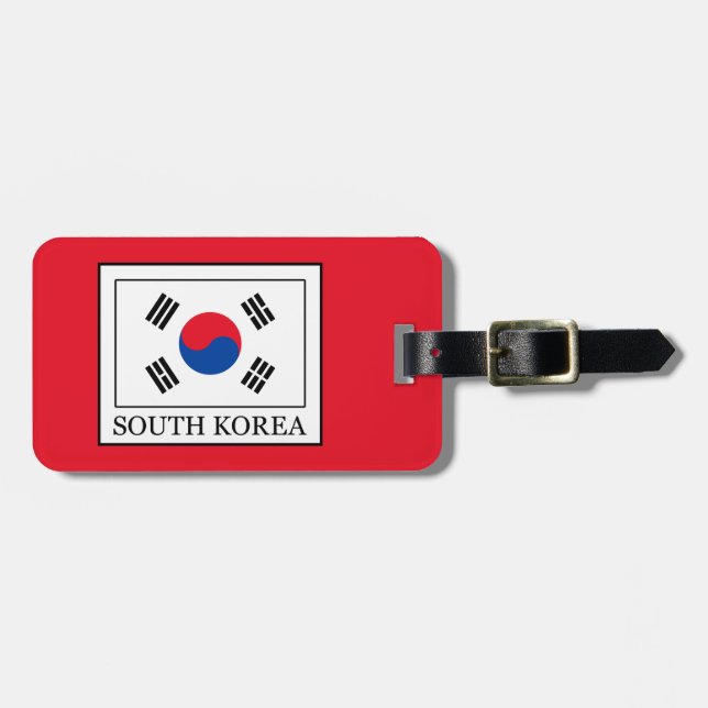 Etiqueta De Bagagem Coreia do Sul (Frente Horizontal)