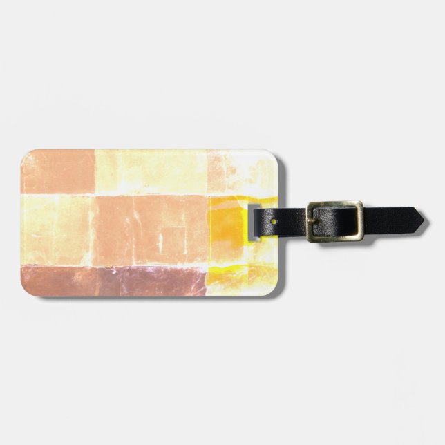 Etiqueta De Bagagem Cores Amarelas Vwndretti (Frente Horizontal)